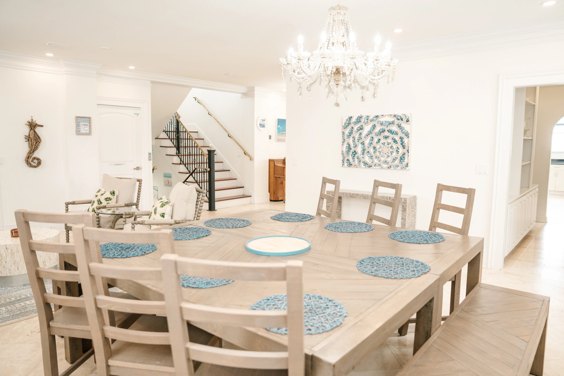 Dining space inside Bella Villa